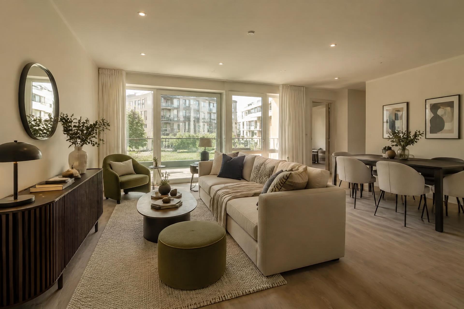 Interior of a modern apartment living room